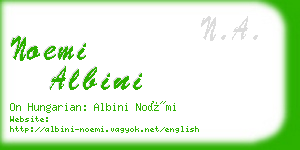 noemi albini business card